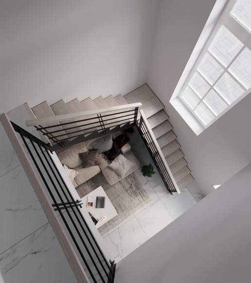 Лестница в дом,15 прямых ступеней,площадка 800*800 мм ,разворот на 90 гр.Ширина 800мм.